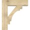 Ekena Millwork Merced Block Rough Sawn Bracket w/ Offset Brace, Douglas Fir, 8"W x 28"D x 32"H BKT0806X28X32MRC05RDF - alternate 2